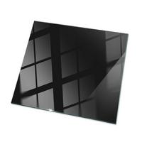TISCHPLATTE 60x60 cm Farbe Schwarz, glatt - Schwarz, Glas (60/60/0.4cm) - TULUP