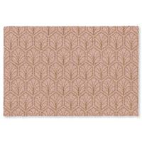 FUSSMATTE Lachsrosa - Muster - Geometrisch Schmutzfangmatte 180x120 cm - Altrosa, Kunststoff (180/0.4cm) - MuchoWow
