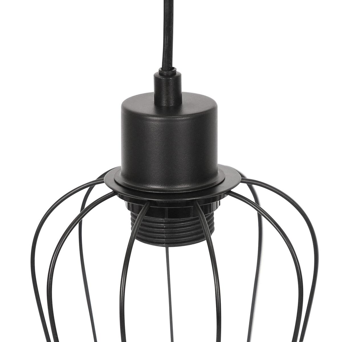 PENDELLEUCHTE Percival 80/13/197.5 cm - Schwarz, Metall (80/13/197.5cm) - ZMH