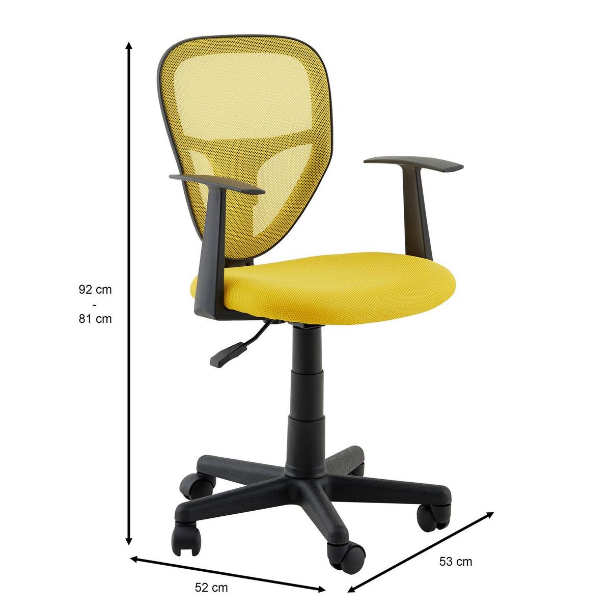 KINDERDREHSTUHL STUDIO - Gelb, Textil (53/92/52cm) - IDIMEX