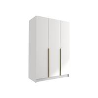 KLEIDERSCHRANK Calia I - Goldfarben/Multicolor, Holzwerkstoff/Metall (150/215/58cm) - MIRJAN24