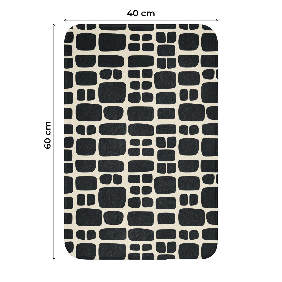 WC-VORLEGER Modern - Bio - Schwarz WC Teppich 40x60 cm - Anthrazit, Textil (40/1cm) - OnlyWow