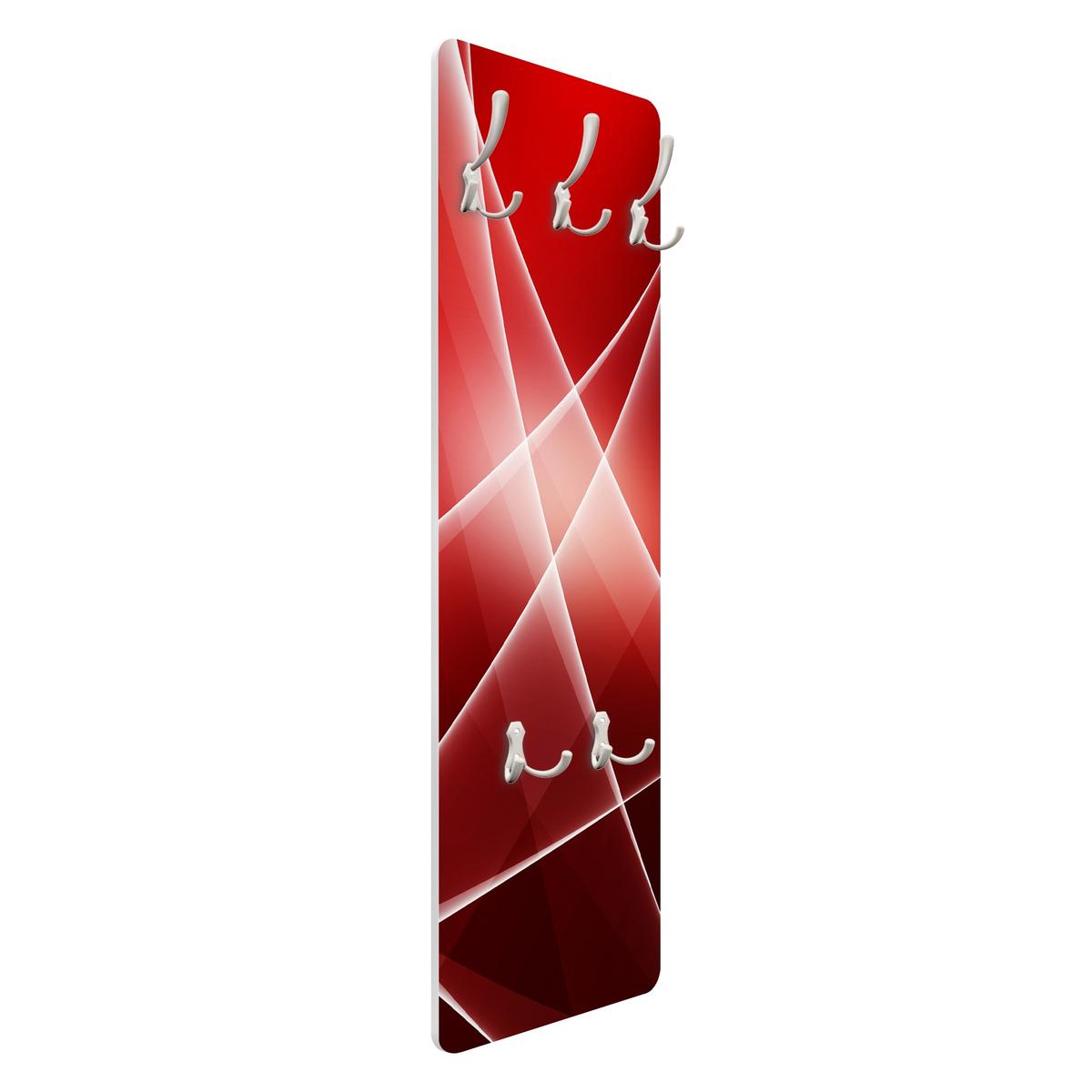 WANDGARDEROBE - Red Reflection 34/105 cm - Rot, Holzwerkstoff (34/105/1.6cm) - Bilderwelten