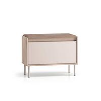 SCHUHMÖBEL Alos Kaschmir und Holz - Beige, Holzwerkstoff (69/55/34cm) - Petits-meubles