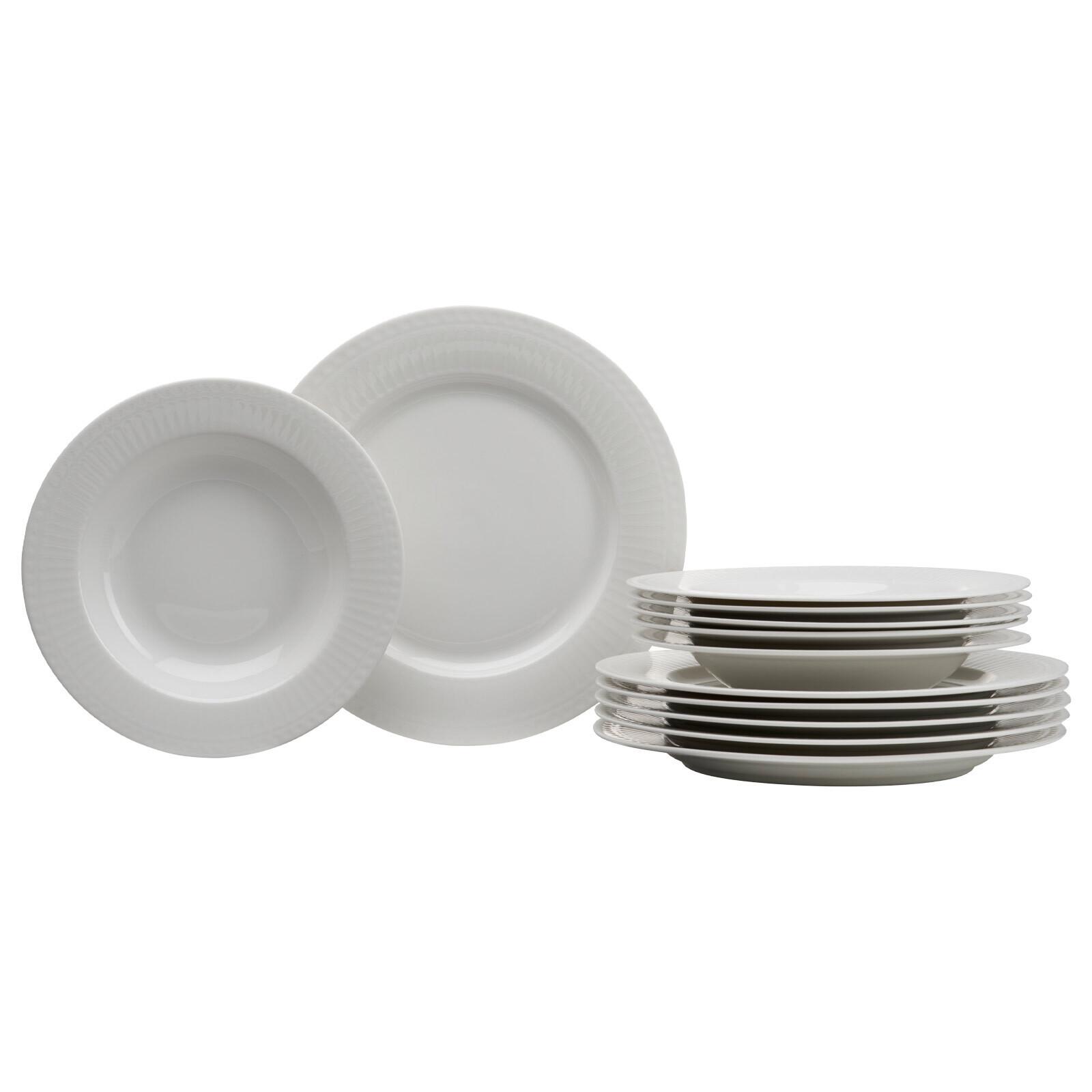 TAFELSERVICE Sofia weiß 12-tlg. - Weiß, Keramik (18/28/28cm) - Ritzenhoff Breker