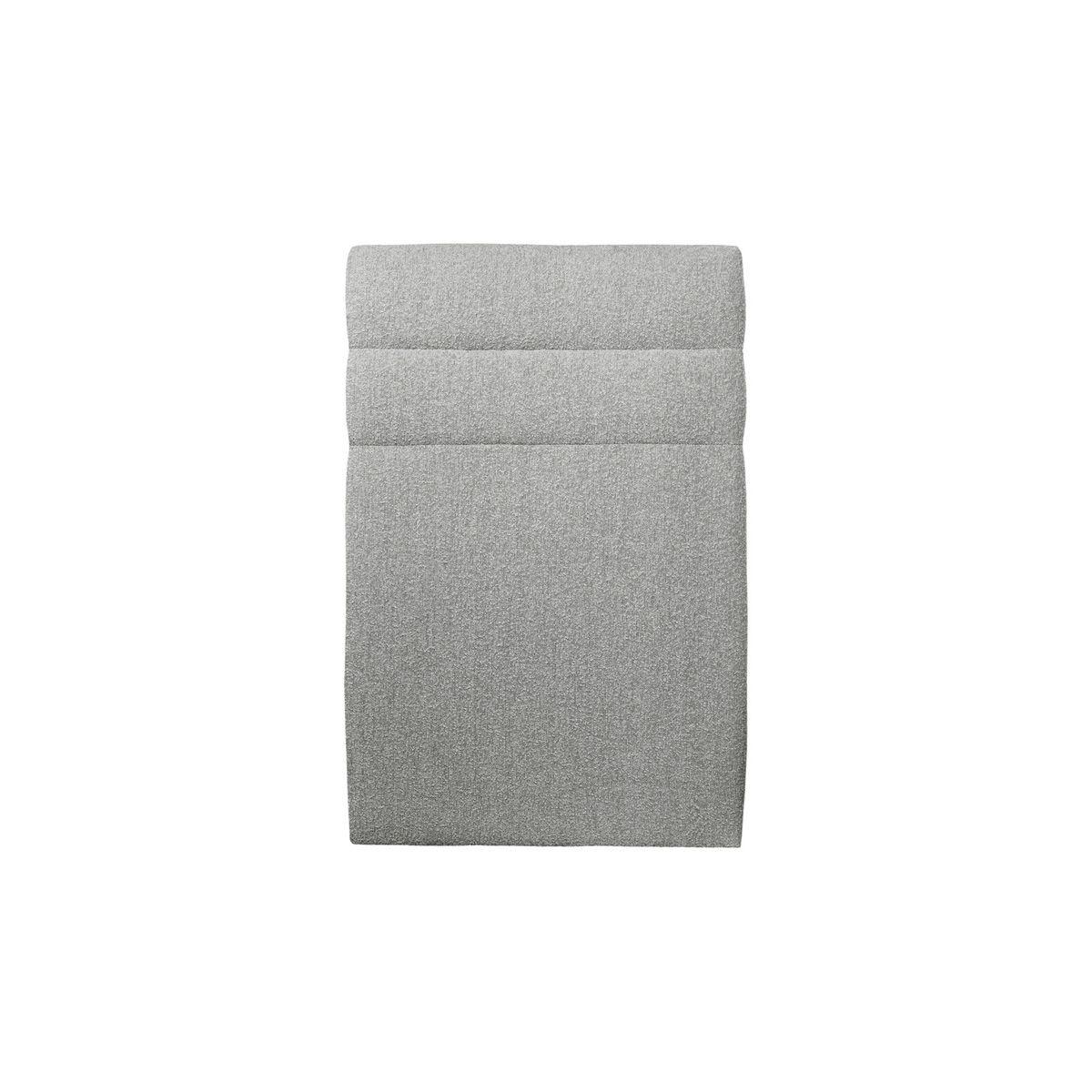 KOPFTEIL Modell Linien – Grauer Bouclé-Stoff 90 cm - Beige/Grau, Karton/Holz (90/120/10cm) - Sommeil de Plomb