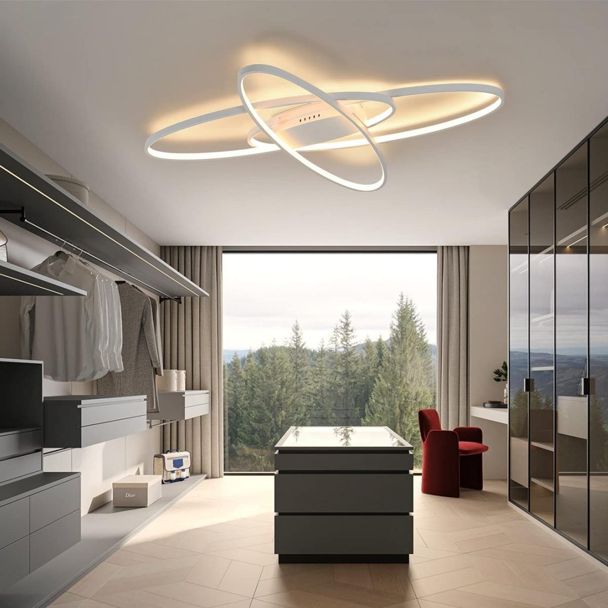 LED-DECKENLEUCHTE Brigitte 85/62/5 cm - Weiß, Metall (85/62/5cm) - Nettlife