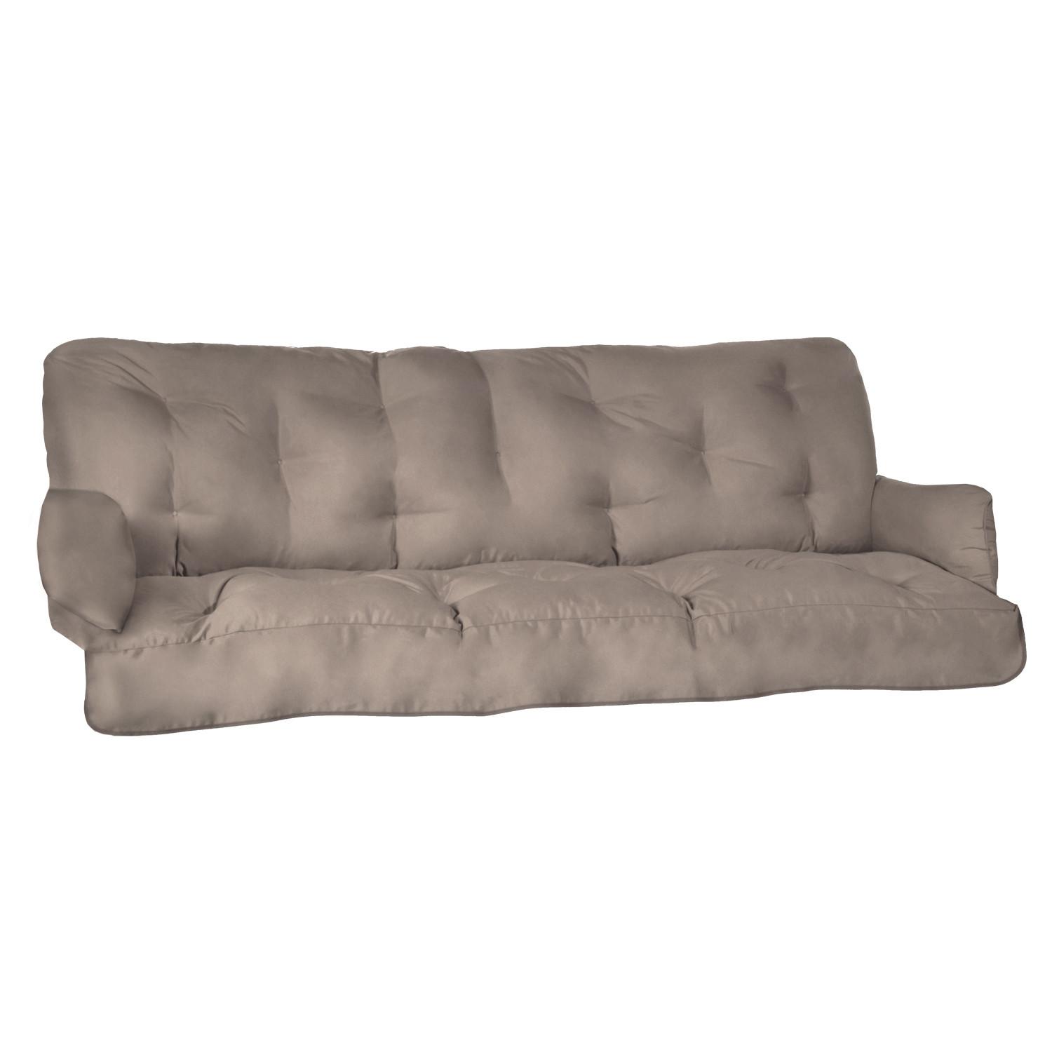 AUFLAGE für Hollywoodschaukel Flair HS 180x50x8cm Taupe - Taupe, Textil (50/180cm) - Beautissu 