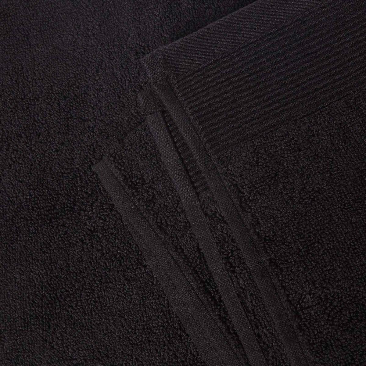 SEIFTUCH Excellence 2er-Set schwarz 30/30 cm - Schwarz, Textil (30/30cm) - Homescapes