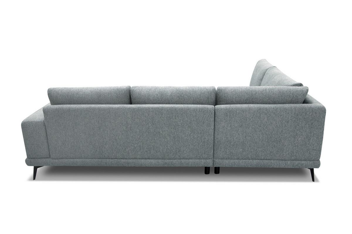 ECKSOFA MEDIOLANE 5-Sitzer, silberfarben - Silberfarben, Holzwerkstoff/Textil (219/282cm) - Wozimo