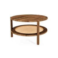 KAFFEETISCH NIEDRIG INA Wildeiche - Alteiche, Holz (80/80/35cm) - byoak