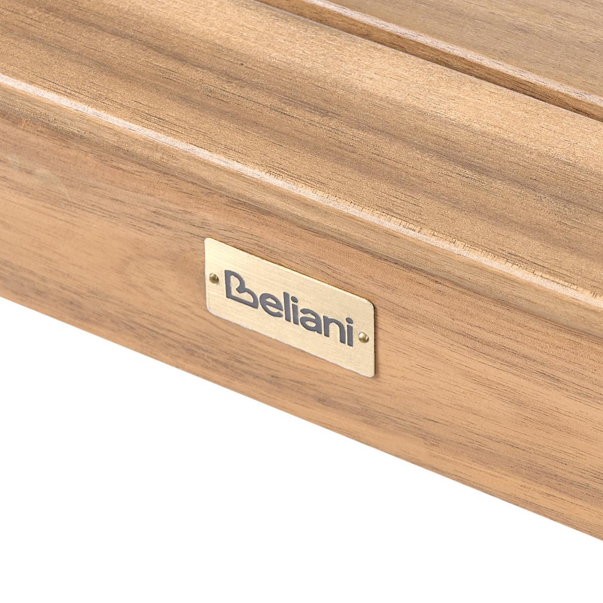 BISTROTISCH 70/70 cm zertifiziertes Akazienholz Hellbraun Chioggia - Hellbraun, Holz (70/70/75cm) - Beliani