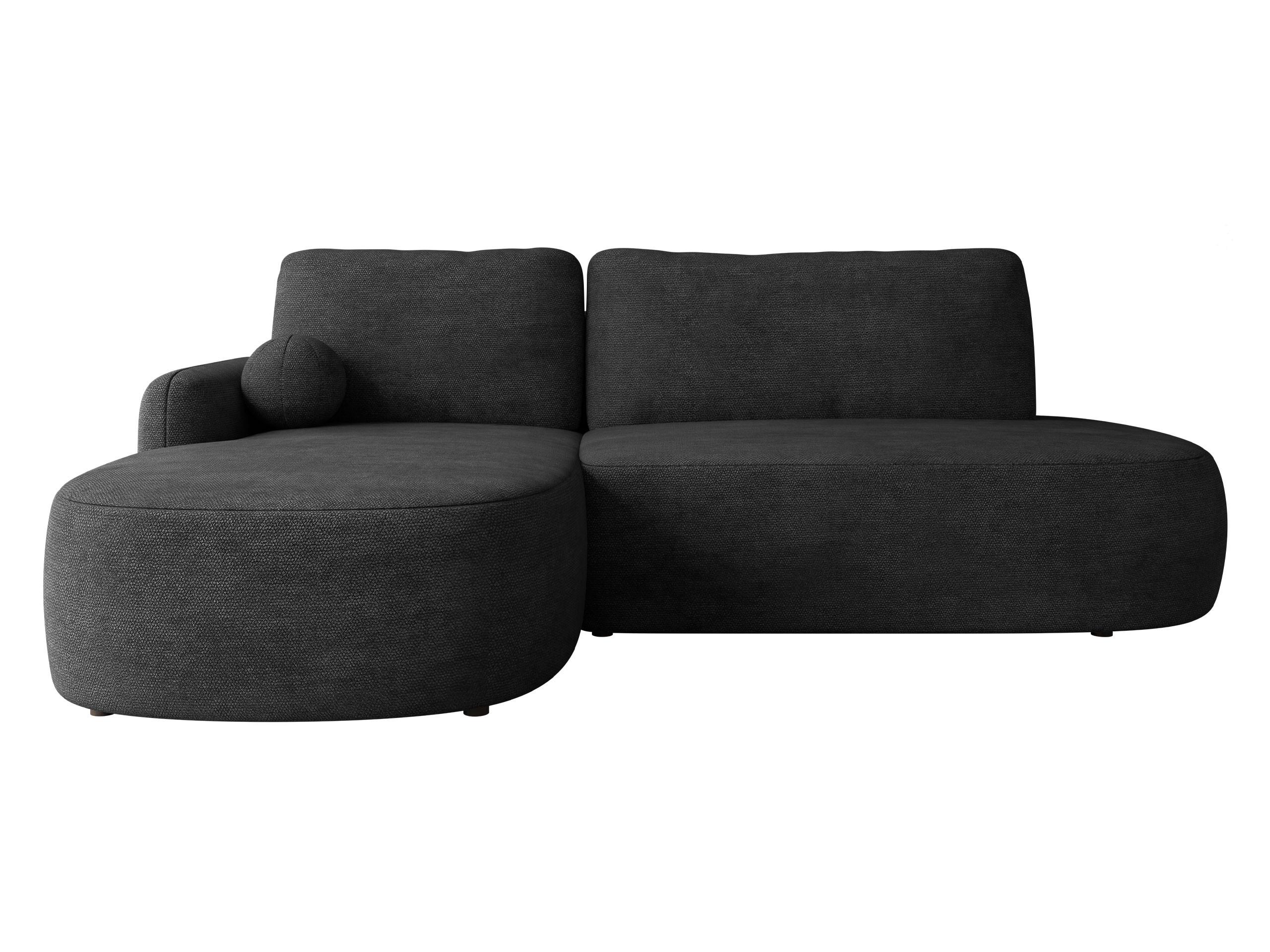 ECKSOFA Loridu O, Seite: Links - Anthrazit/Schwarz, Holz/Kunststoff (274/174cm) - MIRJAN24