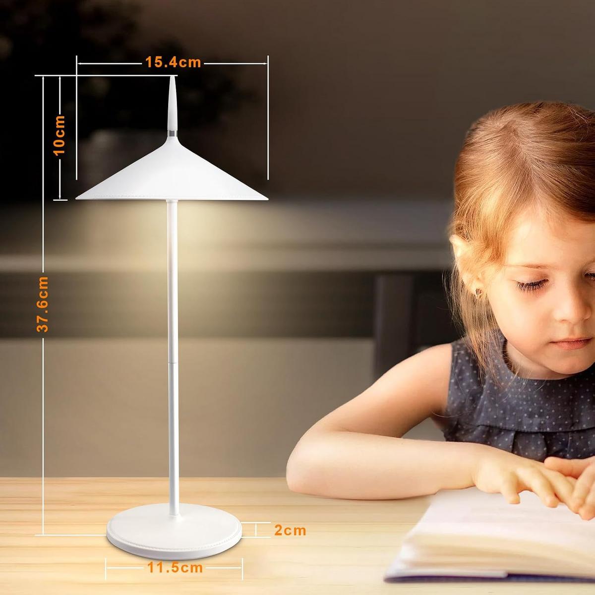 TISCHLEUCHTE Lichtmann 15.4/11.5/37.6 cm - Weiß, Kunststoff/Metall (15.4/11.5/37.6cm) - ZMH