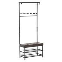 GARDEROBENSTÄNDER - Braun, Metall (72.5/180/35cm) - HOMCOM