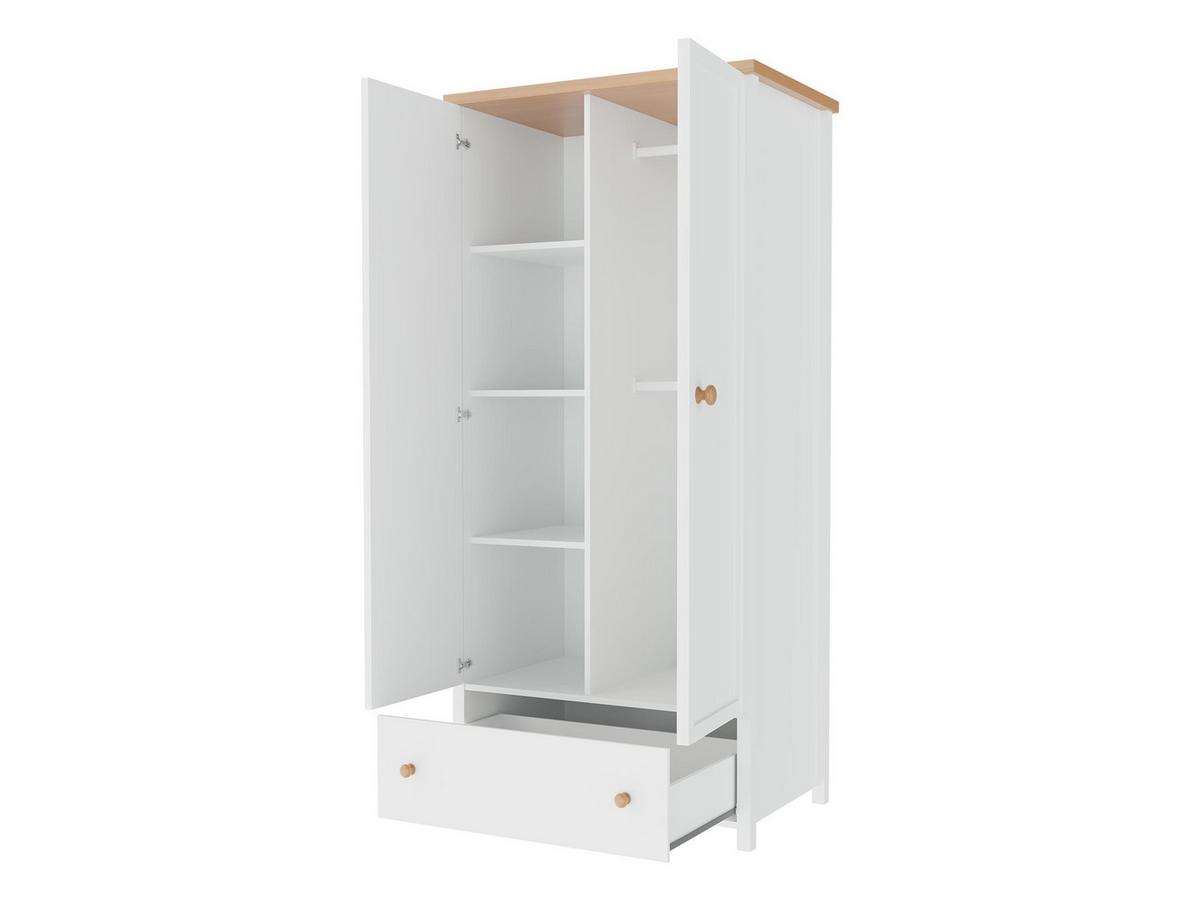 DREHTÜRENSCHRANK Story 2D1S SO12 - Sandfarben/Goldfarben, Holzwerkstoff/Kunststoff (85/187/52cm) - MIRJAN24