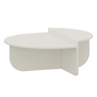 COUCHTISCH Tondesdaslo 90/90/35 cm - Weiß, Holzwerkstoff (90/90/35cm) - [en.casa]