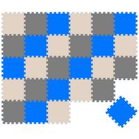 SPIELMATTE ab Null - 270/90 cm Puzzlematte Grau - Multicolor, Kunststoff (30/30cm) - Littletom