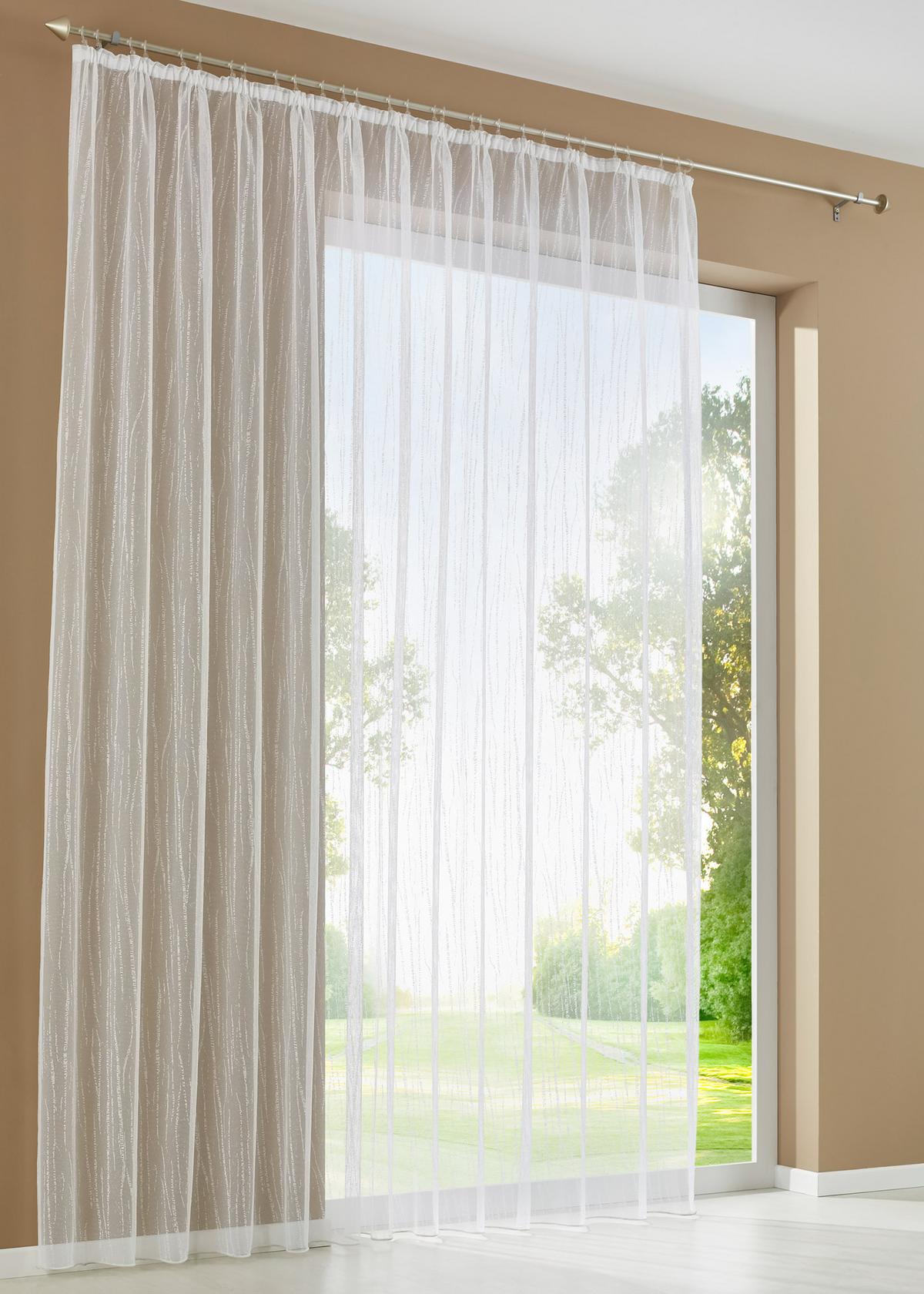 VORHANG »Isabella« HxB 225x300 cm Weiß - Weiß, Textil (300/225cm) - Gardinenbox