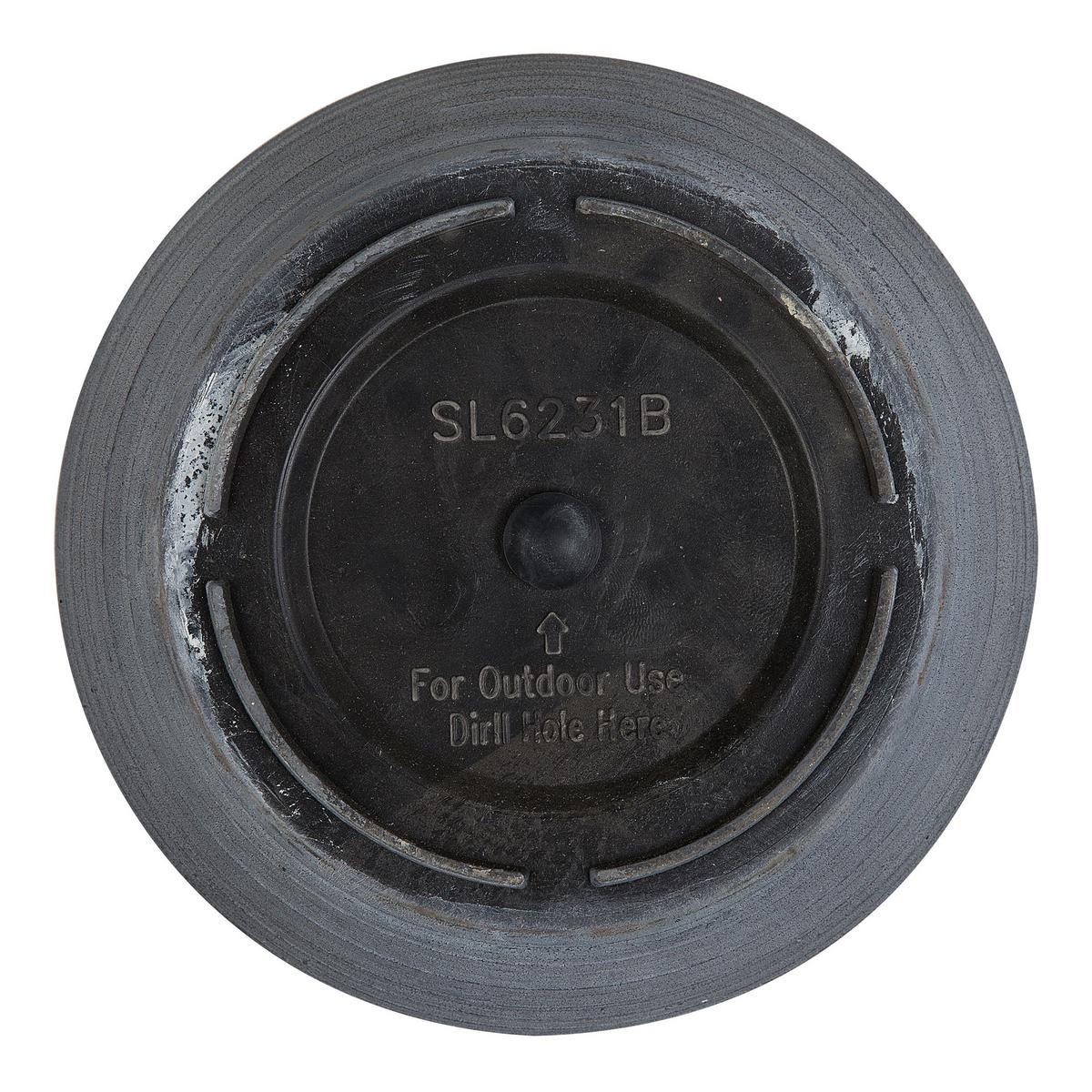 BLUMENTOPF 2er-Set grau rund 43/43/49 cm Katalima - Grau, Stein (49cm) - Beliani