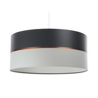 HÄNGELEUCHTE Grau 40/21 cm - Grau/Kupferfarben, Kunststoff (40/0.6/21cm) - ONZENO