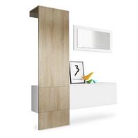 GARDEROBE Carlton Paneel in Eiche sägerau - Eiche San Remo, Holzwerkstoff (156/193/35cm) - Vladon