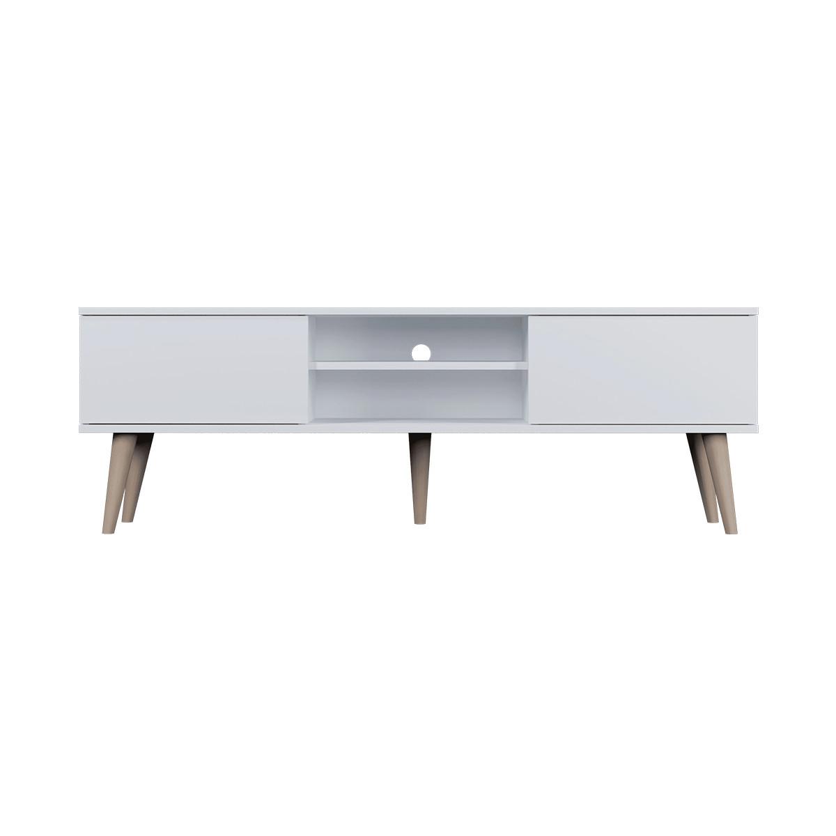 TV-MÖBEL Toronto Weiß - Weiß, Holzwerkstoff (160/55/35cm) - Petits-meubles