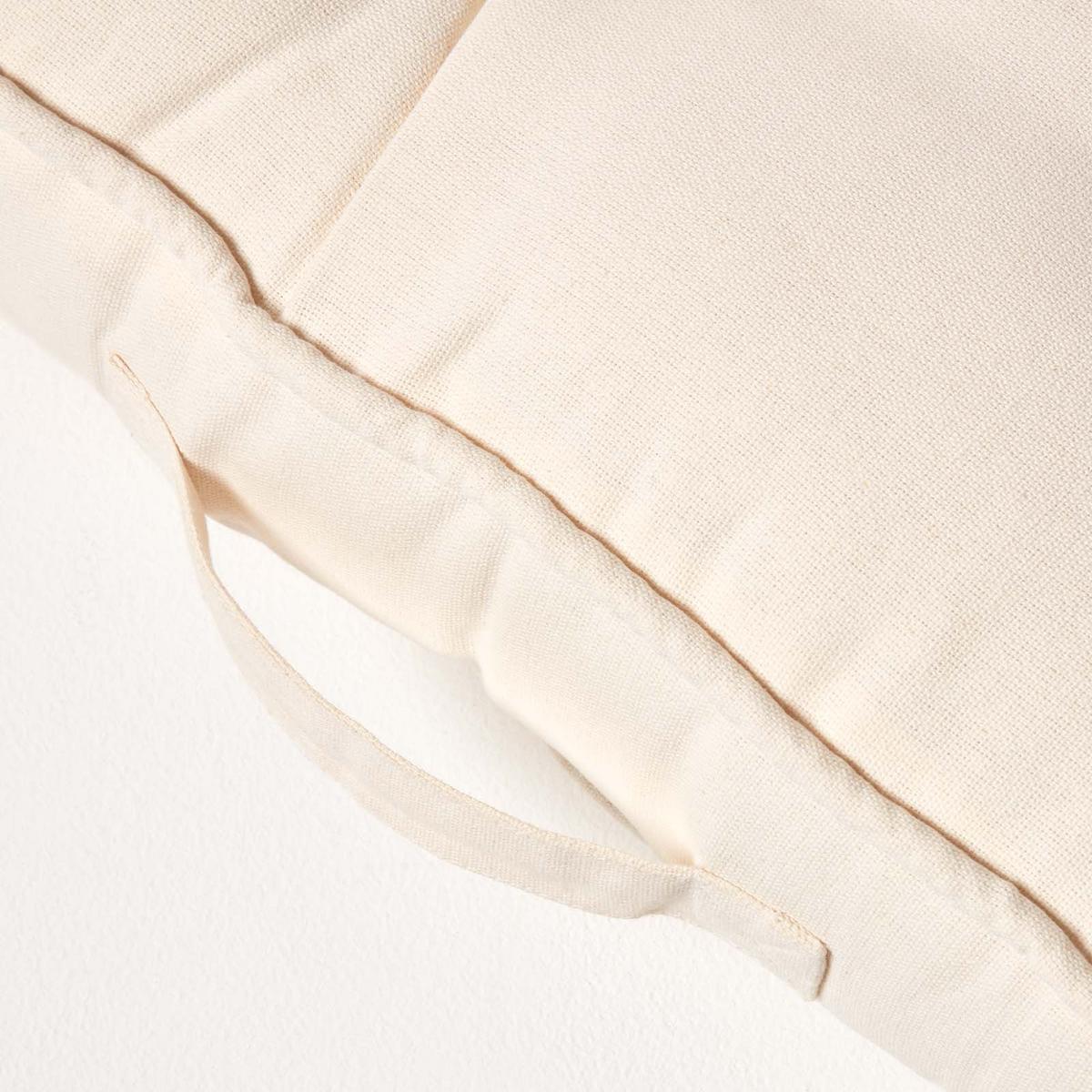 SITZAUFLAGE für Zweisitzer-Sofa 100 x 48 cm – dickes Sitzkissen crème - Creme, Textil (48/100/10cm) - Homescapes