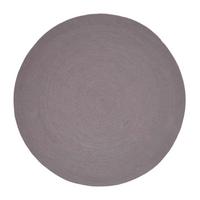 TEPPICH geflochten rund 120 cm - Grau, Textil (120/120cm) - Homescapes