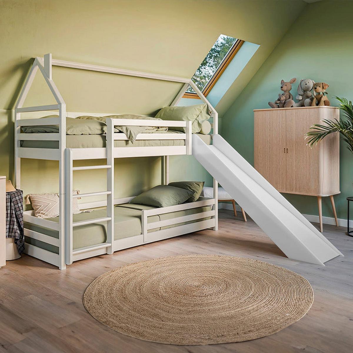 HAUSBETT 90/190 Aurélien Weiß - Weiß, Holz (90/190cm) - Petits-meubles