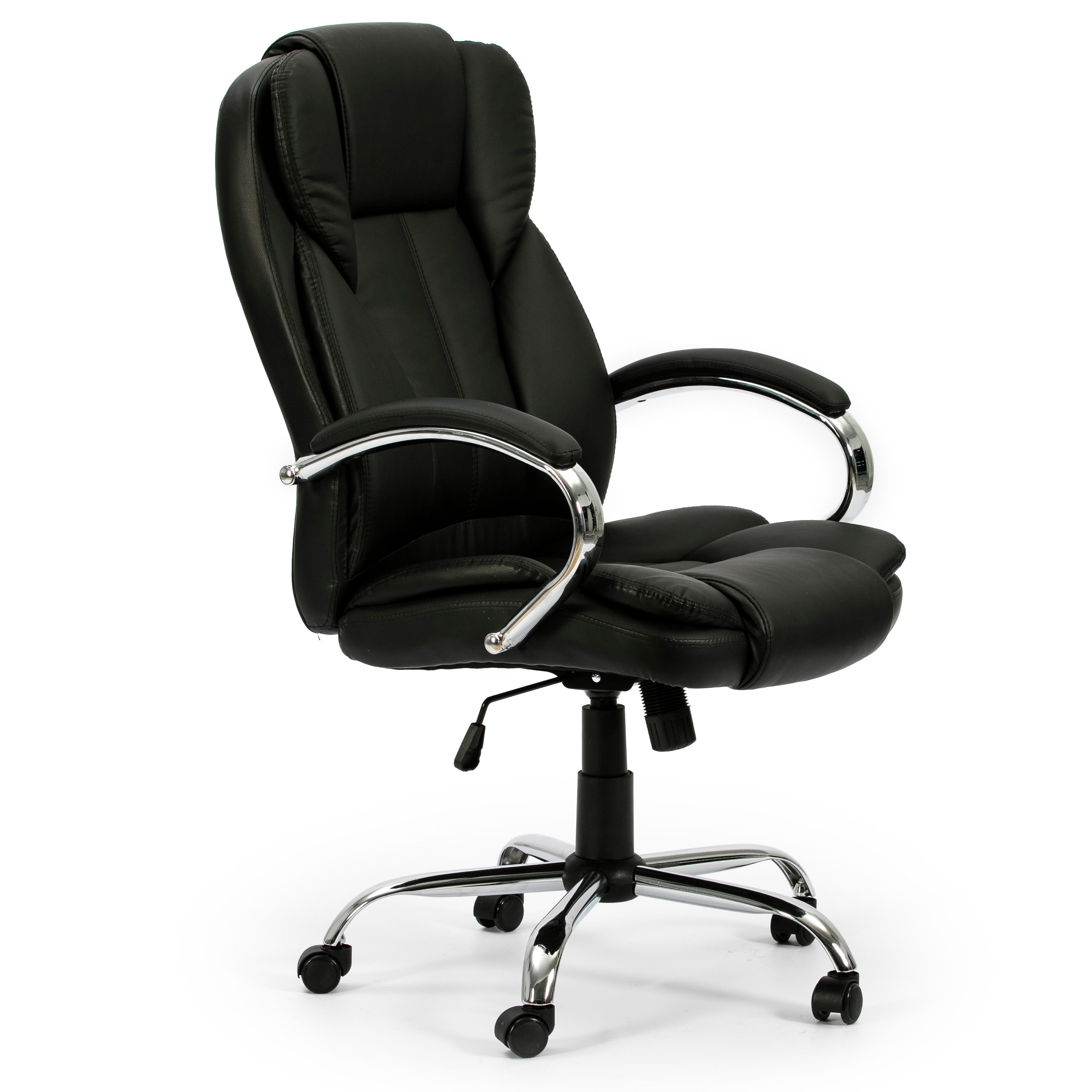 DREHSTUHL Nixon Schwarze Farbe - Schwarz, Fell (77/114/65cm) - VS Venta-stock