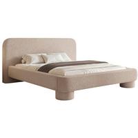 POLSTERBETT mit Bettkasten Fredo 180x200 cm - Beige, Holzwerkstoff/Textil (180/200cm) - Selsey