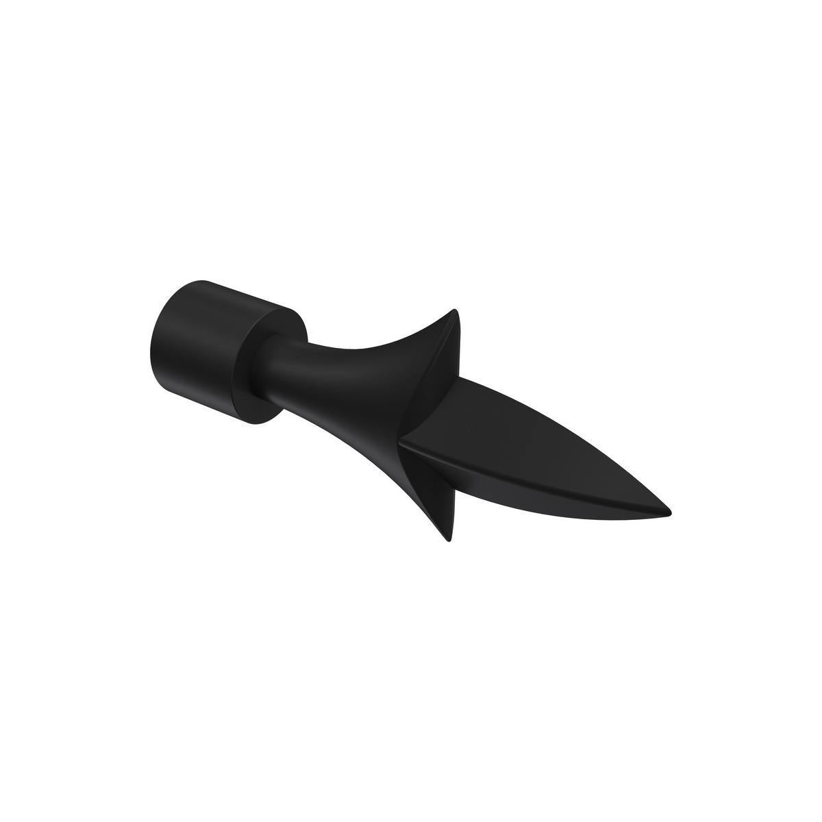 GARDINENSTANGE / TELESKOPSTANGE Hera Lily 70-120 cm, 1-läufig, 16/13 mm Ø Schwarz - Schwarz, Kunststoff/Metall (120cm) - INTERDECO