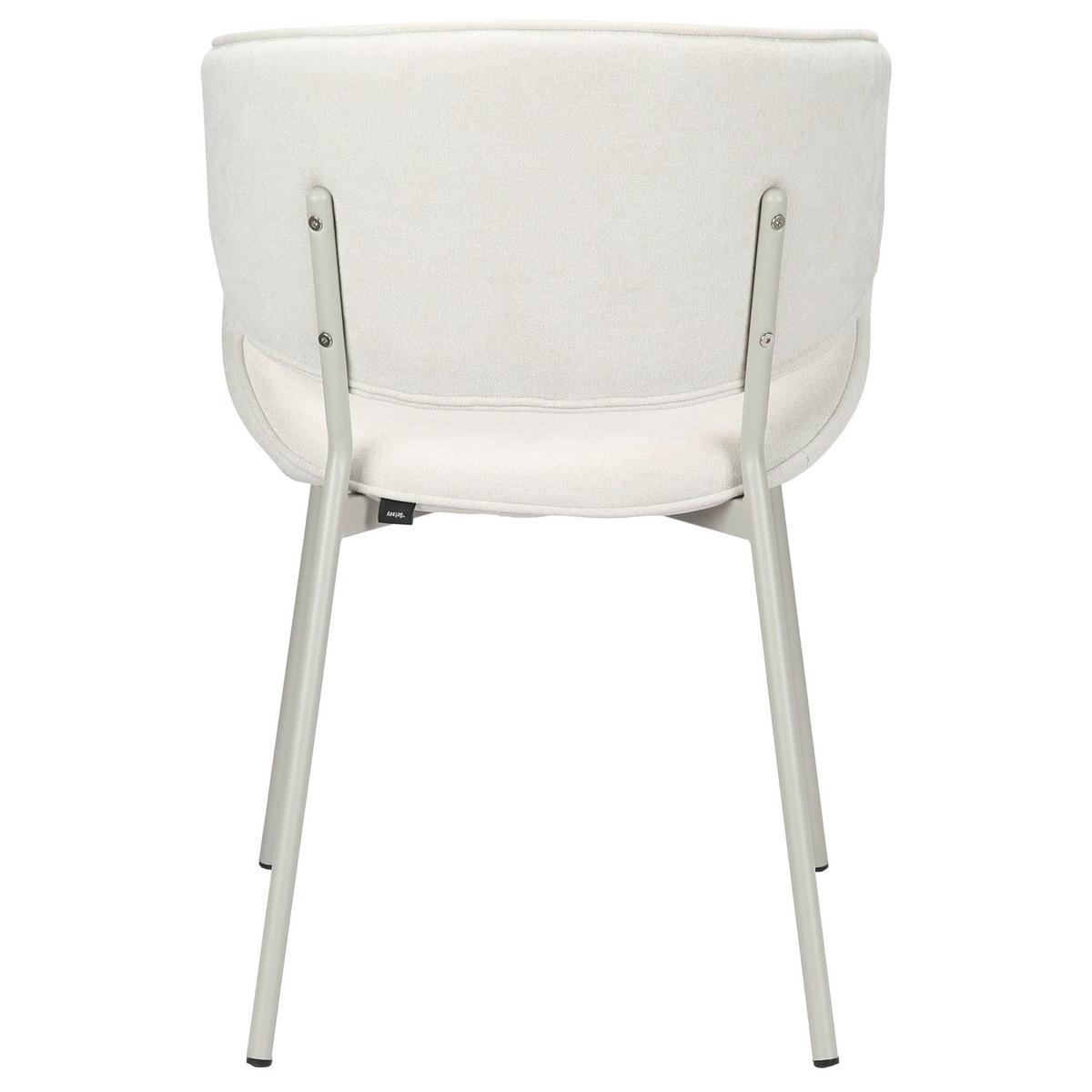 POLSTERSTUHL Pretically Creme - Beige/Creme, Textil/Metall (53/80/59cm) - Selsey