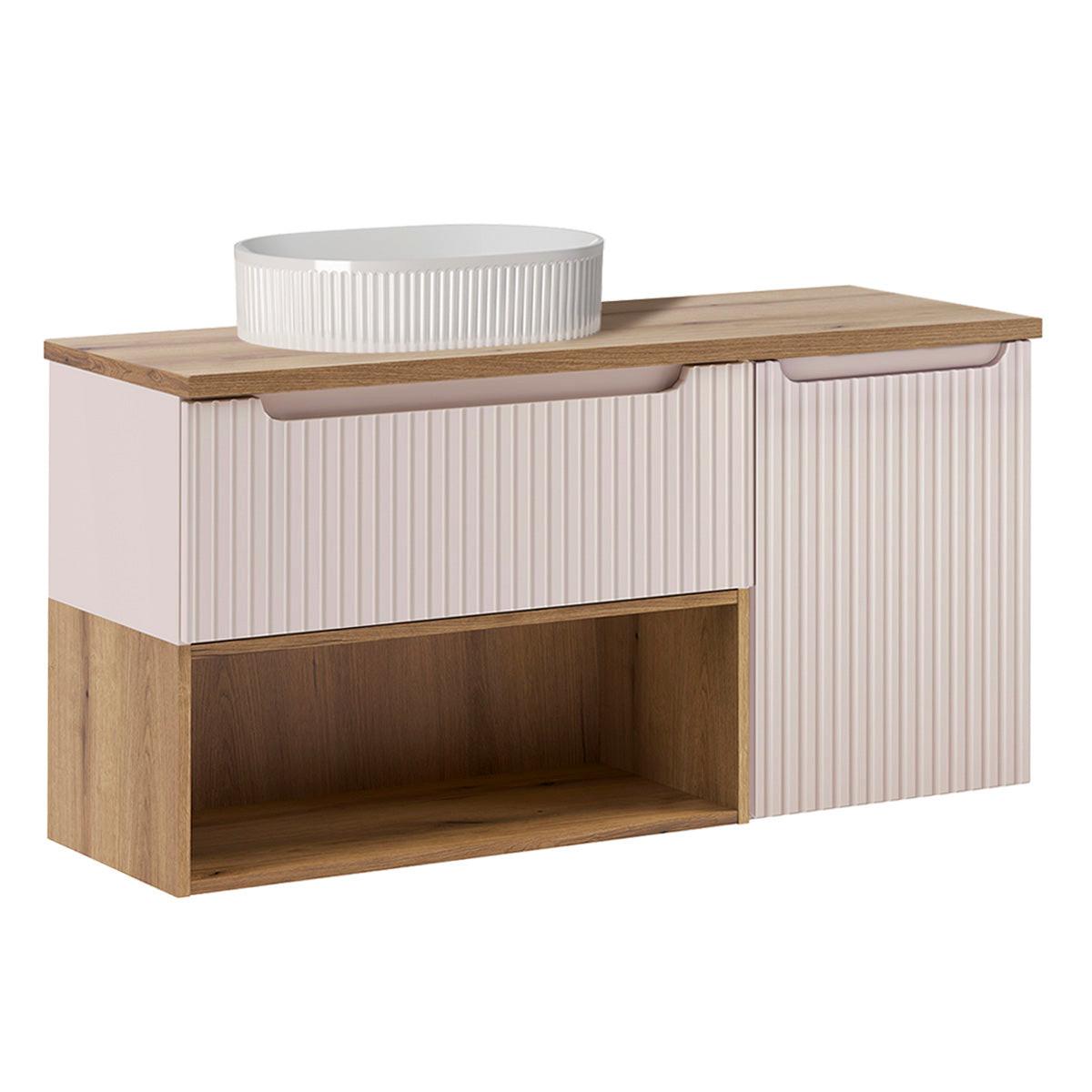 BADMÖBEL 120.4cm Riva 2er-Set Kaschmir - Beige, Holzwerkstoff (120.4/60/40cm) - Petits-meubles