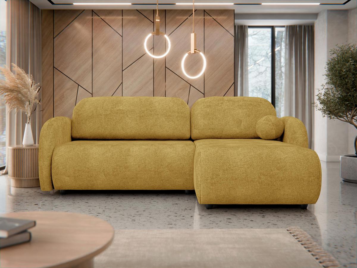 ECKSOFA Dream L - Schwarz/Rosa, Holz/Kunststoff (233/160cm) - MIRJAN24