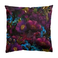 DEKOKISSEN Lila Blüten mit Blauen Blumen 50/50 cm - Violett, Textil (50/50/10cm) - Bilderwelten