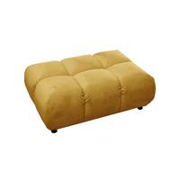 HOCKERBANK VIVIEN Gelb Velvet - Currygelb/Gelb, Textil (108/41/73cm) - KAWOLA
