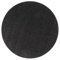HOCHFLOR VELOURS TEPPICH MONA RUND - Anthrazit, Textil (133/133cm) - Snapstyle