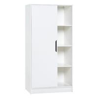 SCHRANK 1 Tür Maxim Weiß - Weiß, Holzwerkstoff (88.5/179.5/55cm) - Petits-meubles