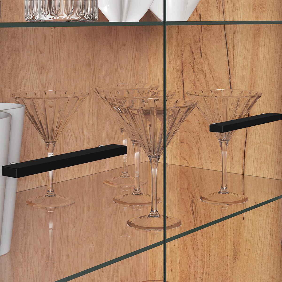 VITRINE Solal Holz - Braun, Holzwerkstoff (92/141/40cm) - Petits-meubles
