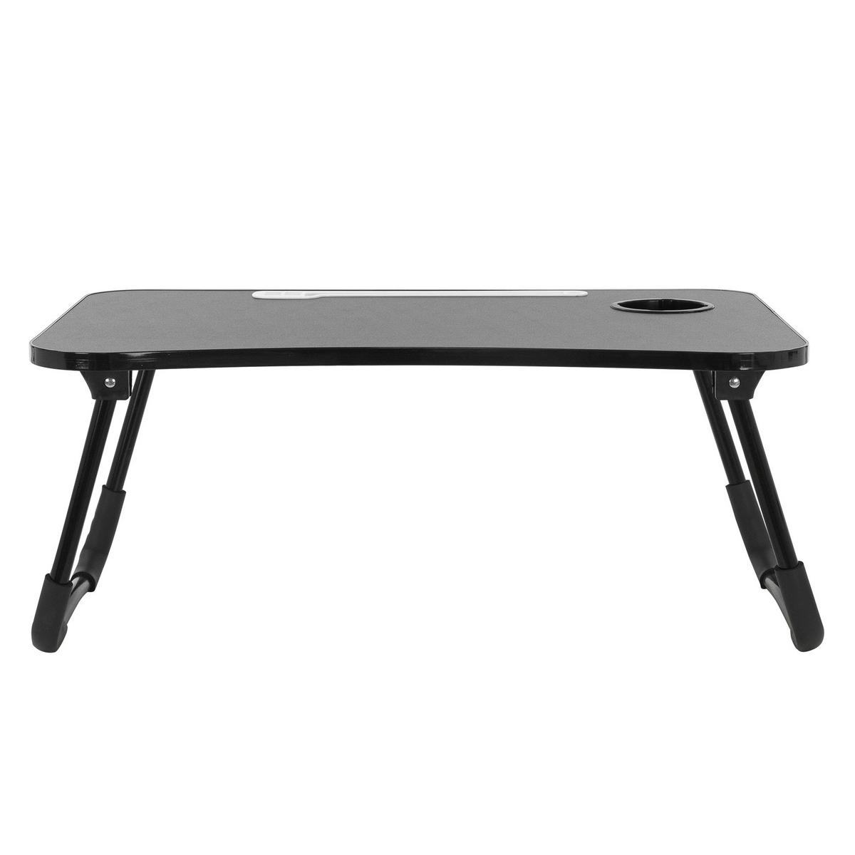 LAPTOPTISCH Schwarz 60x40 cm klappbar - Schwarz, Holzwerkstoff (60/40/25cm) - ML-DESIGN