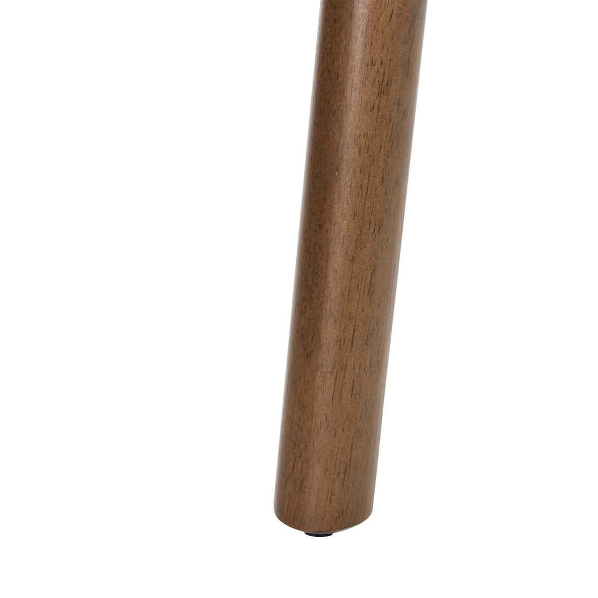 ESSZIMMERSTUHL 2er Set Stoff Dunkelbraun/Grün Mylo - Dunkelbraun/Grün, Holz/Textil (58/77/56cm) - Beliani