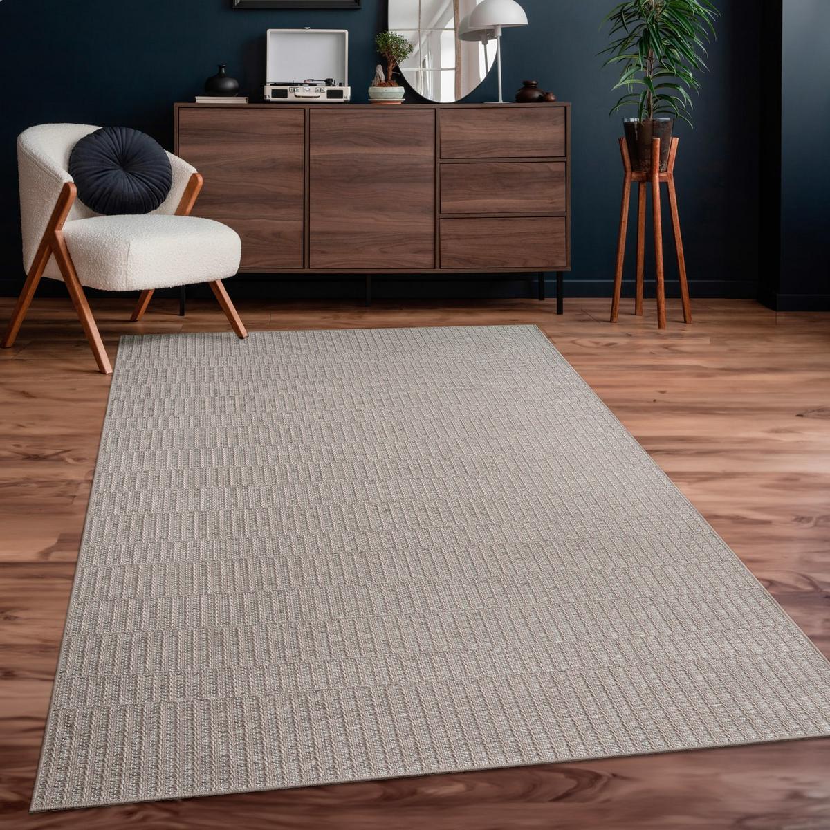 FLACHWEBTEPPICH, meliert, Beige, 240 x 340 cm - Beige, Textil (240/340cm) - KADIMA DESIGN