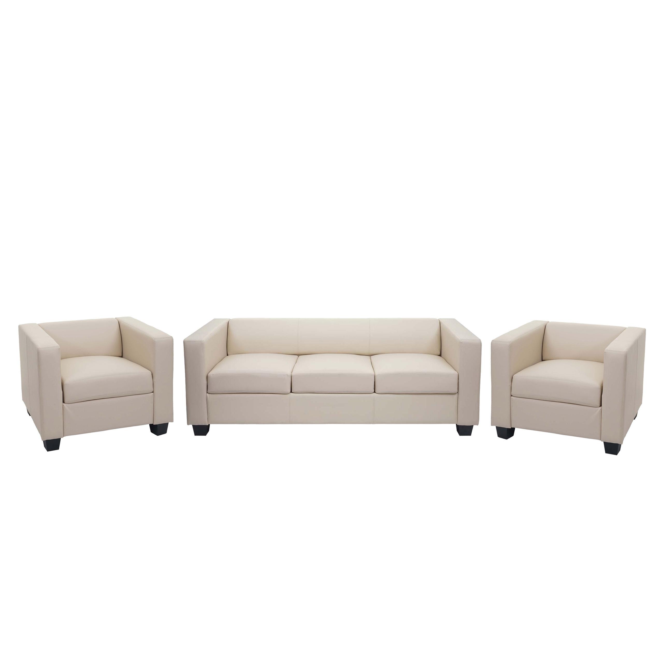 SOFAGARNITUR Cremeweiß - Weiß, Textil (450/70/200cm) - MCW