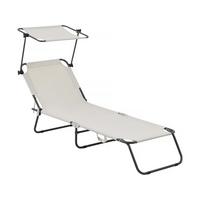 SONNENLIEGE lazy beige - Beige, Metall (54/73/180cm) - Habitat Garten