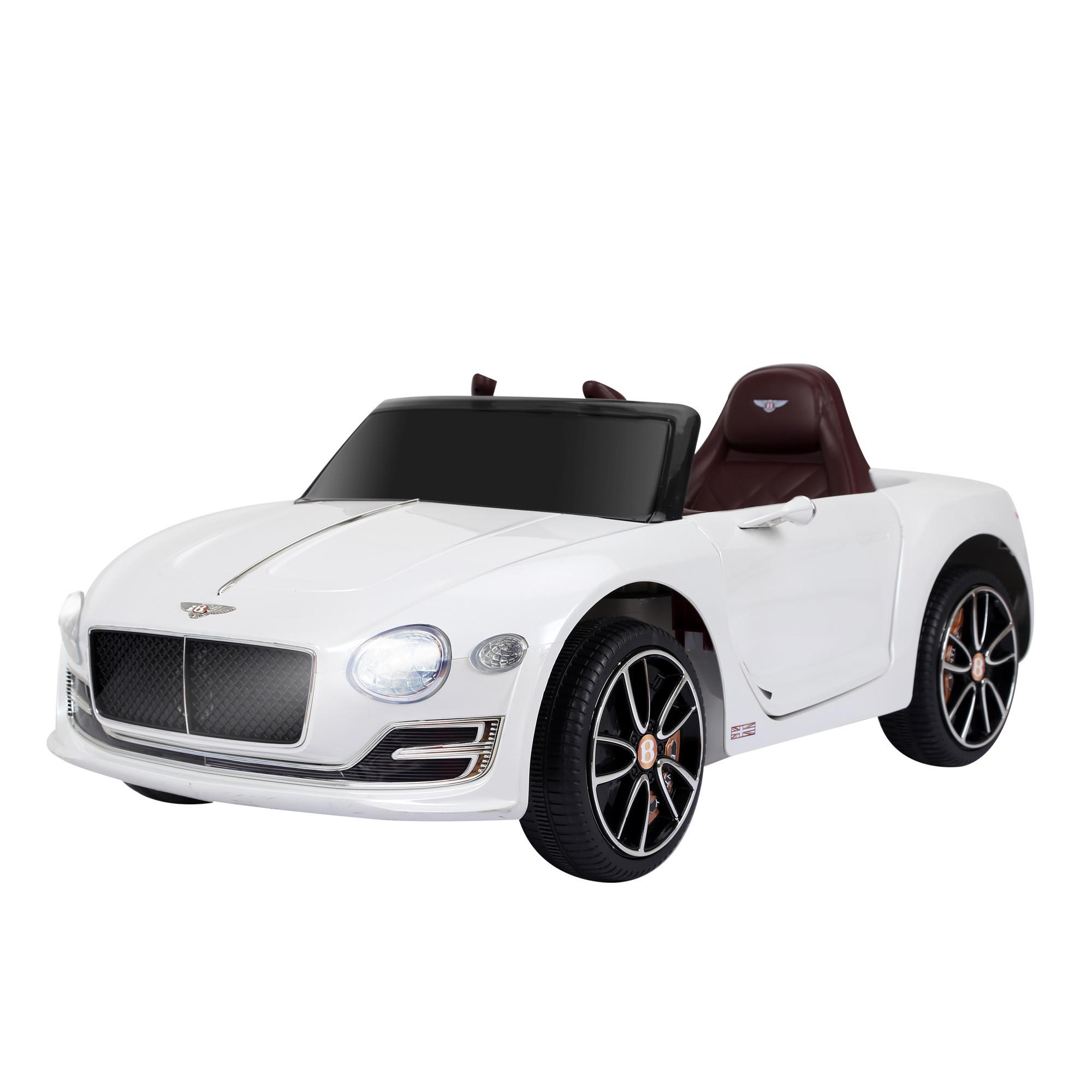 KINDER ELEKTROAUTO, Weiß, Metall+ Kunststoff - Weiß, Metall (33/17.5/24cm) - HOMCOM