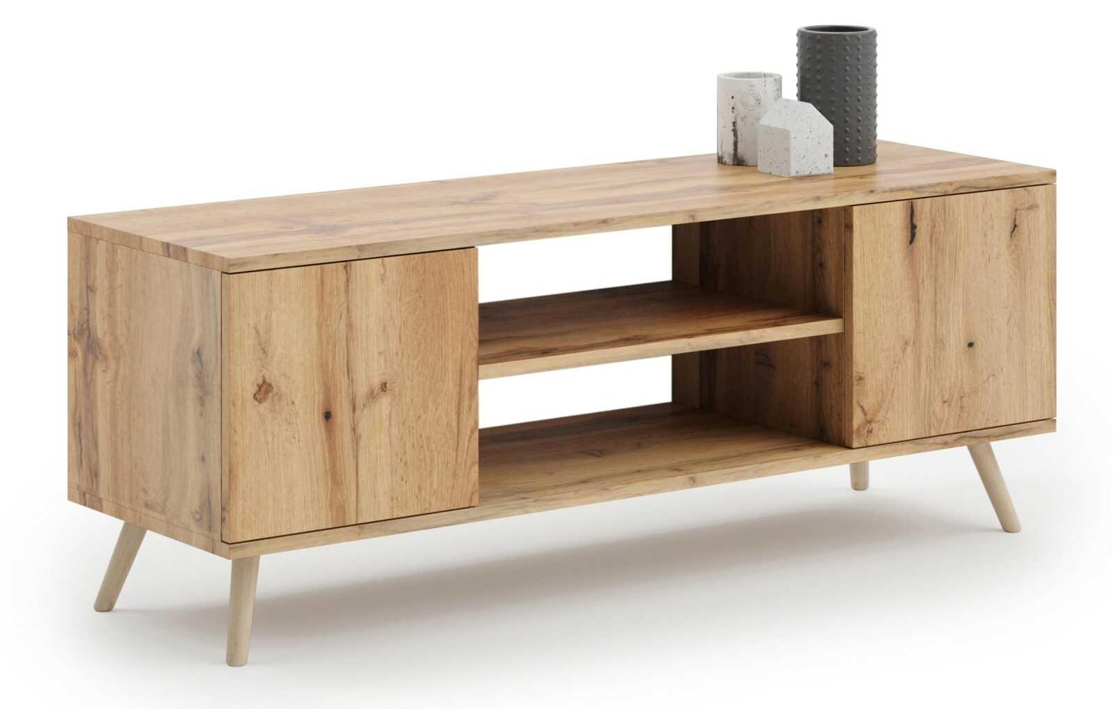 LOWBOARD Focus - Eichefarben, Holzwerkstoff (40/50/155cm) - RAUMHIRSCH FURNITURE