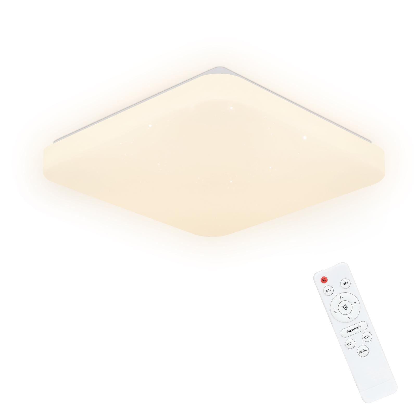 LED-DECKENLEUCHTE Balder 28/28/4cm - Weiß, Kunststoff (28/28/4cm) - ZMH
