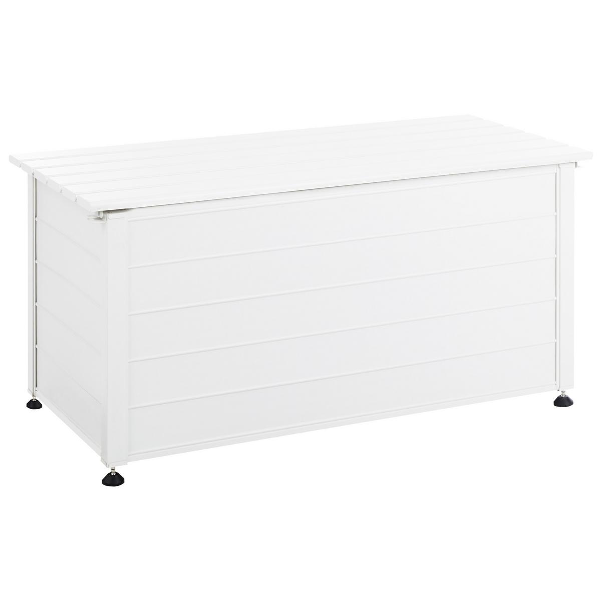 AUFBEWAHRUNGSBOX Weiß Campalto - Weiß, Metall (123/60/60cm) - Beliani